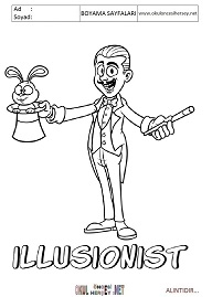 ingilizce boyama sayfaları